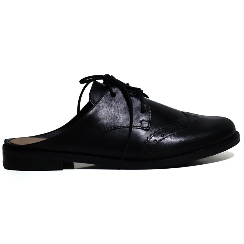 mule sapato preto